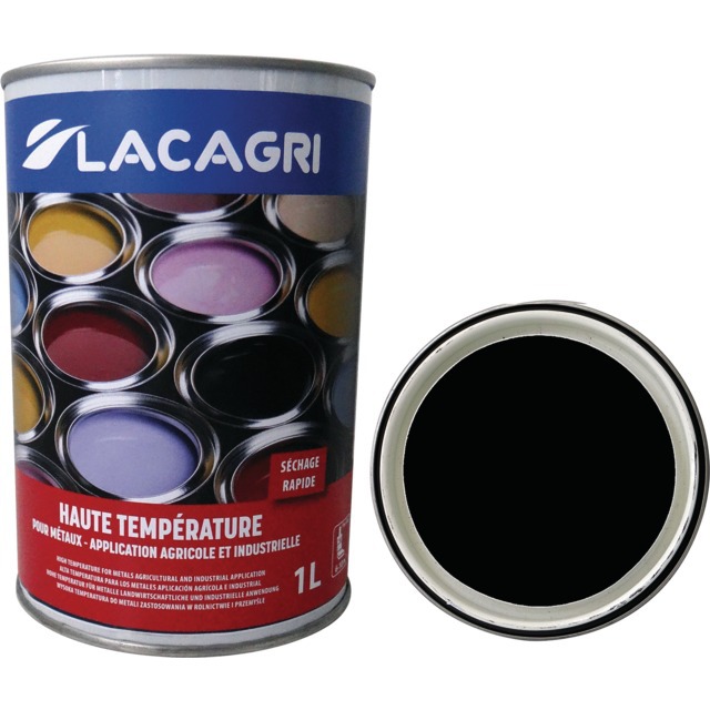 Peinture Haute Temperature Noire POT 1L Lacagri référence fournisseur 1676449